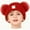 B, variant on Baby Knitted Hat with Double Heart Embroidery and Pom Poms Warm Comfortable Winter Hat for Infants Toddlers Daily Wear and Cold Weather