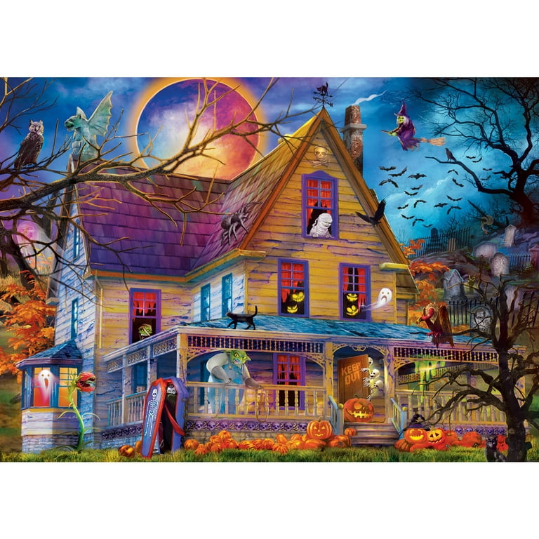 Masterpieces 500 Piece Glow In The Dark Halloween Puzzle - A Dark Brew :  Target