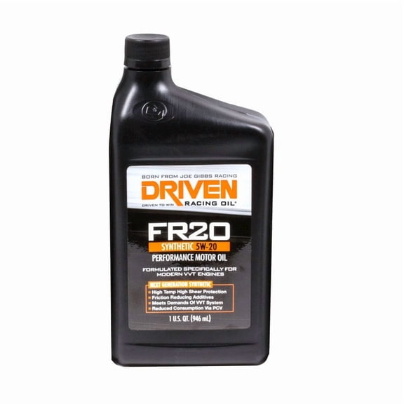 Driven Racing Oil 03006 FR20 High Zinc Synthetic Oil (5w-20 Quart), 1 quart