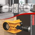 thumbnail image 2 of Door Lock Installation Kit, For Metal or Wood Doors, 2 Adjustable Bushings, Easy Installation with Hole Saw & Anti-Warp Backing Plates (Yellow), 2 of 5