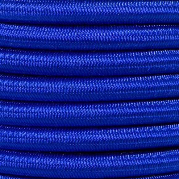GOLBERG Elastic Shock Cord - 2.5mm, 1/32, 1/16, 3/16, 5/16, 1/8, 3/8, 5/8, 1/4, 1/2 inch Diameter - 10, 25, 50, 100 ft Lengths - Made in The USA (Electric Blue, 1/2in x 10ft)