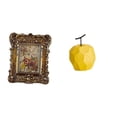 thumbnail image 1 of Marco de fotos de floral tallado a mano, escultura antigua, soporte para cuadros, adorno de fruta para montar en la pared, decoración colecc, 1 of 8