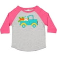 thumbnail image 3 of Inktastic Cute Easter Bunny in Blue Truck with Carrots Boys or Girls Toddler T-Shirt, 3 of 5