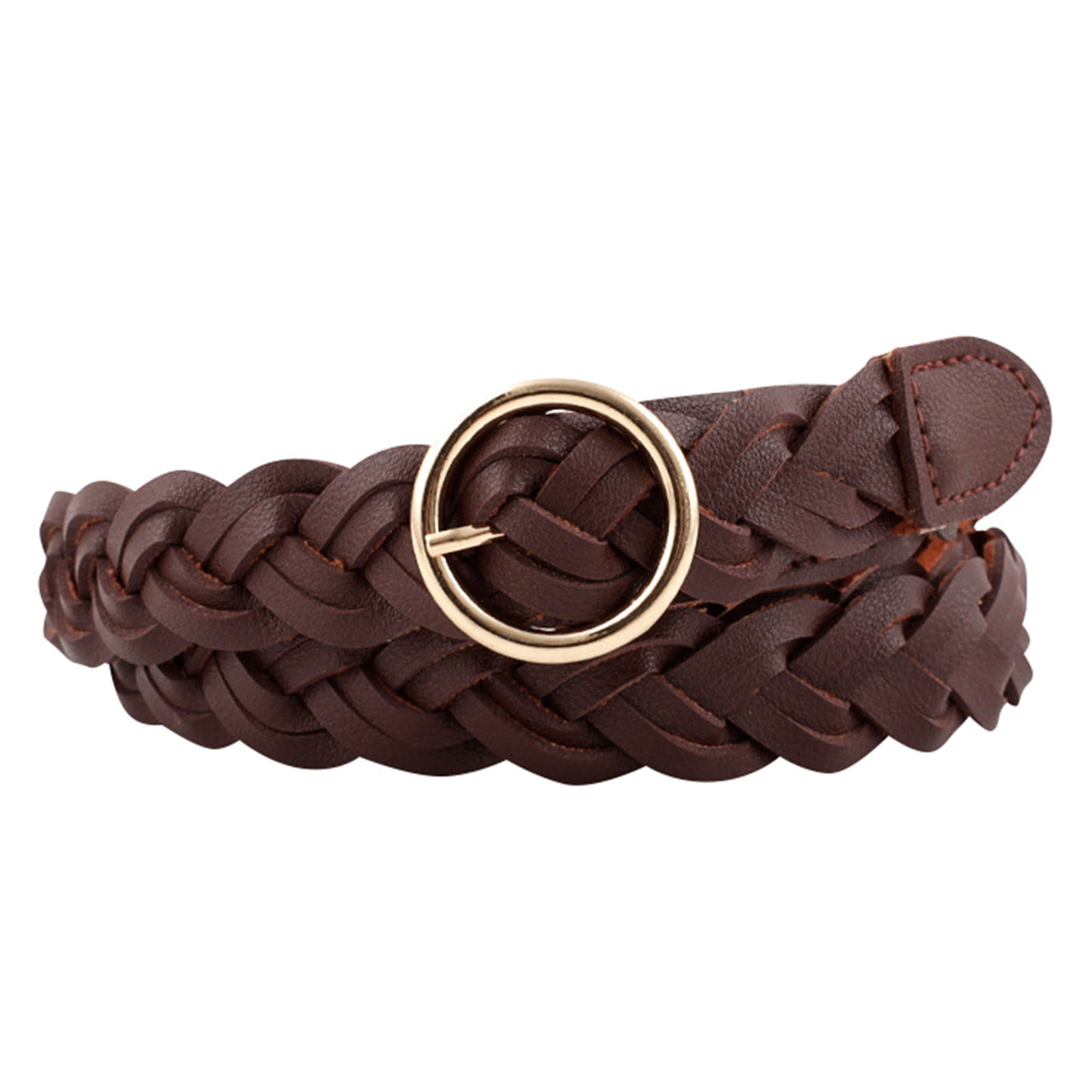 Women\'s Boho Braided Faux Leather Skinny Waist Belt for Dresses Jeans Pants Skinny Braided Belt In Italian Leather For Women | J.Crew main image 3