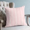 thumbnail image 4 of Pillow Covers 24x24 Set of 2, Boho Pink Throw Pillow Covers Decorative Couch Cushion Cover, Minimalist Farmhouse Striped Microfiber Soft Square Pillowcases for Bedroom Living Room Sofa, 4 of 9