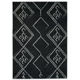 thumbnail image 4 of Playa Rug Machine Washable Area Rug With Non Slip Backing - Stain Resistant - Eco Friendly - Family and Pet Friendly - Aspen Tribal Moroccan Bohemian Black&Creme Design 8'x10', 4 of 7