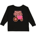 thumbnail image 3 of Inktastic Pink Tractor Little Sister Girls Long Sleeve Toddler T-Shirt, 3 of 5