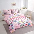 thumbnail image 3 of Manfei Chic Disco Ball 7-Piece King Bedding Set,Music Guitar Halloween Ghost,Cozy Reversible Decor, 3 of 8
