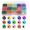 thumbnail image 1 of Multicolor Turkish Eye Acrylic Jewelry Beads 6mm 450 Pcs, 1 of 5