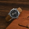 thumbnail image 2 of BISONSTRAP Watch Strap 20mm, Vintage Leather Replacement Watch Band, Light Brown with Thread, 2 of 7