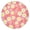 Pink Daisy Flower, variant on Lightblue Daisy Flower Green Dots Pattern Round Fitted Tablecloth with Elastic Edge,Dining Table Cover Waterproof,Outdoor Round Tablecloth for Camping,Dining,Indoor and Outdoor