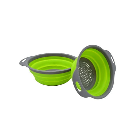 

Storage LnjYIGJ Silicone Folding Basket Creative Retractable Silicone Fruit Vegetable Colander Kitchen Storage Gadgets