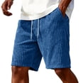thumbnail image 5 of Yifymode Men's Corduroy Casual Shorts Elastic Waist Loose Fit Vintage Style Summer Beach Shorts with Pockets, 5 of 10