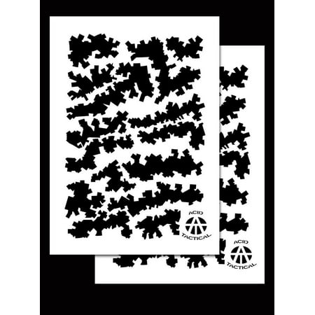 2 pack mylar camo stencils camouflage gun paint duracoat cerakote