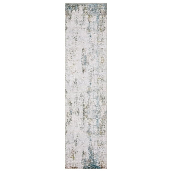 Darya Home Wayne Collection Casual Abstract Washable Runner 2' x 8'
