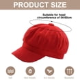 thumbnail image 2 of Gorra de vendedor de periódicos para mujer, boina con visera, suave, de 8 paneles, estilo vintage, gorra octogonal para taxista, para mujeres y niñas, 2 of 5