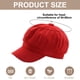 thumbnail image 2 of Gorra de vendedor de periódicos para mujer, boina con visera, suave, de 8 paneles, estilo vintage, gorra octogonal para taxista, para mujeres y niñas, 2 of 5