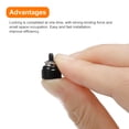 thumbnail image 4 of 10 Pack M3x0.5x5.84mm Computer Case Thumbscrews, Knurled Head Spring Screw, Black, 4 of 6