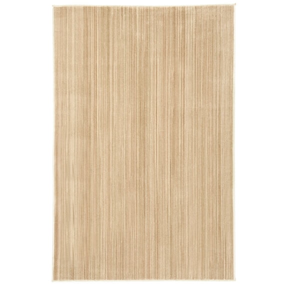 SAFAVIEH Infinity Alexis Striped Polyester Area Rug, Beige/Green, 4' x 6'