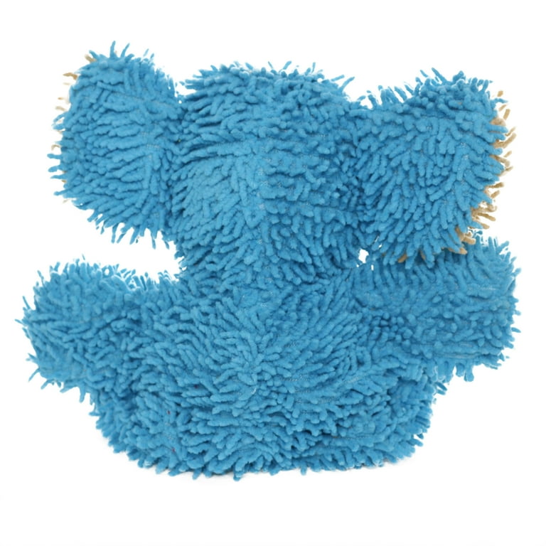 Mighty Microfiber Ball Medium Elephant Blue Durable Plush Squeaky