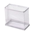 thumbnail image 2 of YIMWNYI Metal Mesh Pen Storage Box, Compact Desk Organizer for Office Supplies, Wall-Mounted or Desktop Storage for Pens, Pencils, Makeup Brushes, and Small Items, Space-Saving Design, 2 of 8
