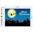 thumbnail image 2 of ABPHOTO Polyester 7x5ft Photography Backdrop Christmas Santa Claus Ride Building Starry Moon Night Winter Xmas Backdrops Seamless Kid Adult Happy New Year Background Photo Studio Props, 2 of 3