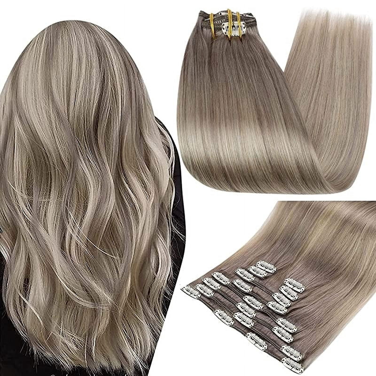 Clip-in Hair Extensions - Human Hair Clips Balayage  display picture 3