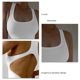 thumbnail image 5 of Mujer Camiseta Sin Mangas Body Escote en U Profundo Sin Mangas Sin Espalda Elástico Adelgazante Color Sólido Punto Una Pieza Camiseta Sin Mangas Mono L Blanco, 5 of 6
