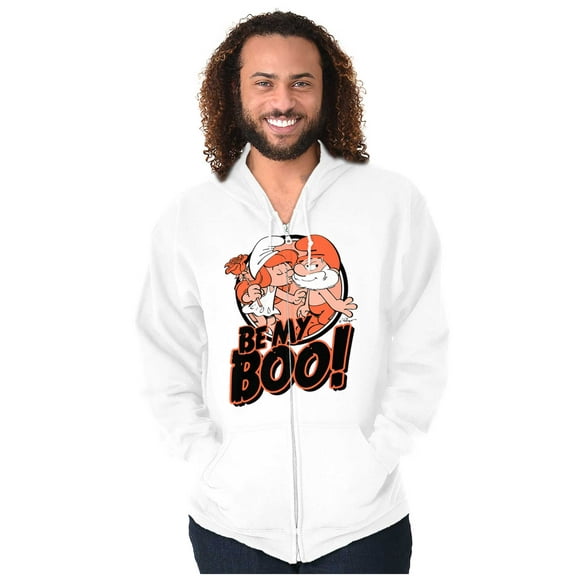 Halloween Smurfs Couple Be My Boo Zip Up Hoodie Men's Women's Brisco Brands S