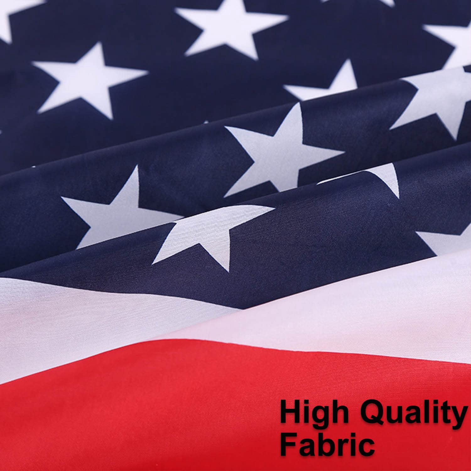 DKLYHW American US Flag, 4 Pack Vibrant Color & Fade Resistant US Flags for Outside 3x5 Ft Flags Double Stitched Long Lasting Polyester with Durable Brass Grommets USA Flag
