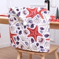 thumbnail image 4 of Biplut Chair Cover Double Printed Snowman Christmas Style Santa Claus Fade-resistant Decoration Reusable Christmas Home Chair Cover for Festival (Type F), 4 of 13