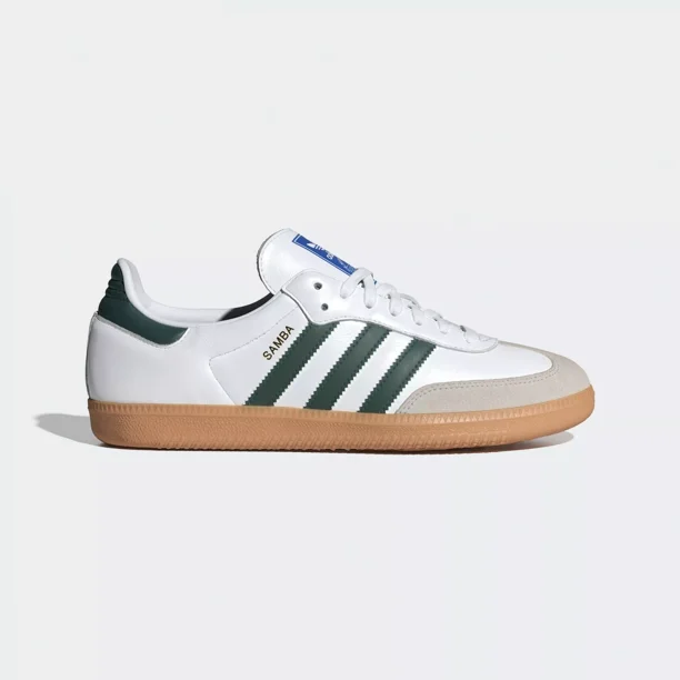 Adi-das Samba OG Shoes Original Sneakers Cloud White/Green IE3437 US 4-12