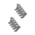 thumbnail image 2 of INSPIRAR CHIC Calcetines de tobillo bajos de 10 pares para mujer pequeños en gris, 2 of 6