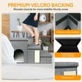 thumbnail image 3 of Dog Stairs for Small Dogs, Foldable Pet Stairs for Couch/Bed with Storage Box, Condo and Cat Scratcher, Adjustable Non-Slip Dog Steps for Puppy, Cats, or Small (3-Step,17" H), 3 of 7