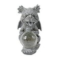 thumbnail image 2 of Cute LED Light-Up Dragon Statue with Cracked Glass Ball - 8.7inch Fantasy Garden Decor Resin Sculpture for Outdoor/Indoor Mystical Ambiance, 2 of 6