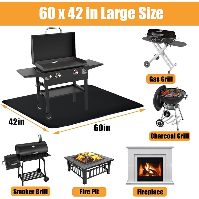 Anunu Fireproof Grill Mat, 60" x 42" Large photo 6