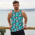 thumbnail image 6 of Logiee Cartoon Dog And Cat Print Men's Workout Tank Top,Quick Dry Workout Tank Top,Gym Muscle Tee,Fitness Bodybuilding Sleeveless T Shirt-Medium, 6 of 7