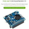 thumbnail image 5 of POE HAT (C) for Raspberry Pi 4B/3B+, Power Over Ethernet HAT, Support IEEE 802.3Af/At-Compliant Network, 5 of 5