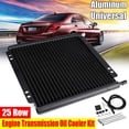 thumbnail image 2 of 25 Row Universal Oil Cooler Aluminum Transmission Oil Cooler Automatic Stacked Plate Oil Cooler Radiator Car Accessories, 2 of 8