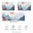 thumbnail image 2 of Yayeee Pillowcase King Size Set of 2 Satin Wrinkle Resistant Pillow Case, Art Mountain and Sun Pattern, 2 of 7