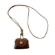 thumbnail image 4 of Bolsa para colgar en el cuello, de piel sintética, para auriculares, portátil, para camping y compras. Café, 4 of 8