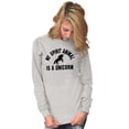 thumbnail image 5 of My Spirit Animal is a Unicorn Women's Long Sleeve T Shirt Brisco Brands X, 5 of 6