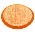 thumbnail image 2 of HEVIRGO Women Sinamay Cocktail Hat Fascinator Round Base Millinery DIY Craft Accessory,2Pcs Orange, 2 of 9