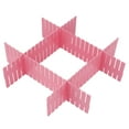 thumbnail image 1 of Diy Drawer Organizer Drawer Dividers Pp 4Pcs Diy Plastic Drawer Organizer Adjustable Drawer Dividers Separators  Short Type, 1 of 7