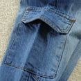 thumbnail image 4 of Gubotare Toddler Boy Jeans Infant Boy Denim Pants Elastic High Waist Jeans Leggings 5T 6T (Blue,5-6 Years), 4 of 7