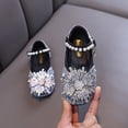 thumbnail image 5 of breaise Girls Sparkle Princess Dress Shoes Bow Wedding Party Flower Mary Jane Ballet Flats for Kid Toddler, 5 of 9