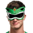 thumbnail image 2 of Adults Green Mighty Morphin Power Ranger 1/4 Mask Costume Accessory, 2 of 2