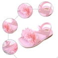 thumbnail image 4 of Ymyiu Kids Sandals Girls Girls Summer Dress Sandals Straps Flats Flower Open Toe for Girls Toddler Little Kid Big Kid Size 10 (Red,Little Kids 10), 4 of 6