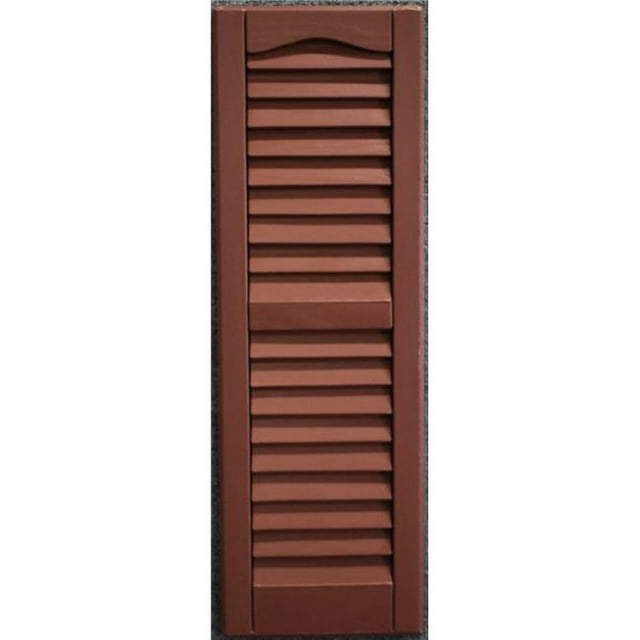 Volets Décoratifs Extérieurs Voûtés &44; Brique Rouge - 12 x 71 Po.
