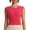 Red, variant on Workout Tank Tops Woman Lightweight Breathable Crewneck Stretchy Slim Fit Padded Crop Sleeveless Shirt Athletic Gym Tanks